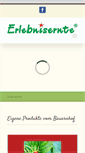 Mobile Screenshot of erlebnisernte.de