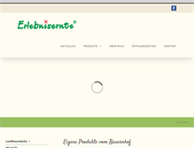 Tablet Screenshot of erlebnisernte.de